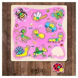 Рамка-вкладыш Забавные букашки 10 элементов