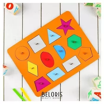 Рамки-вкладыши "Геометрия" М.Монтессори