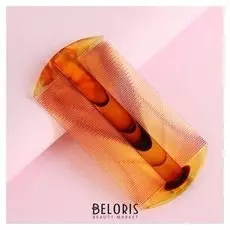 Расчёска двусторонняя, цвет «янтарный»