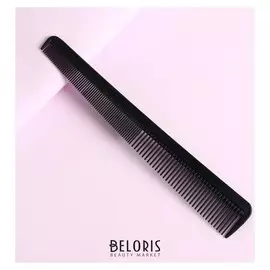 Расчёска комбинированная, скошенная, цвет чёрный