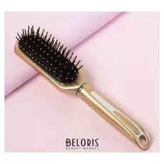 Расчёска массажная, цвет золотой