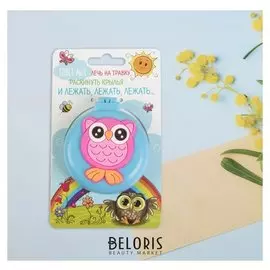 Расчёска массажная «Сова», с зеркалом, складная, на блистере