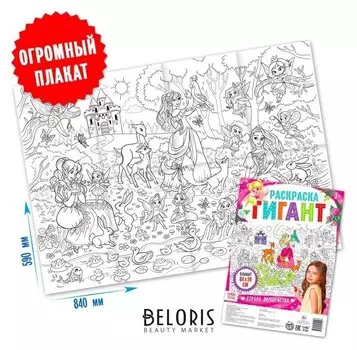 Раскраска гигант «Страна волшебства»