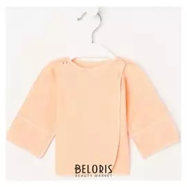 Распашонка для девочки, цвет светло-оранжевый, рост 62 см