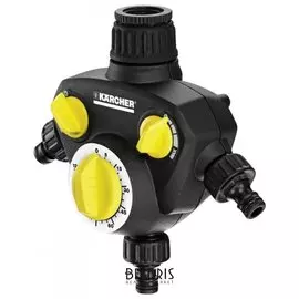 Распределитель KARCHER с таймером, трехканальный, регулировка потока воды, пластик
