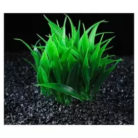 Растение искусственное аквариумное кустовое, 10 см, зеленый
