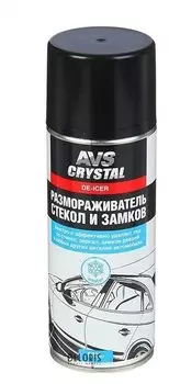 Размораживатель стекол и замков AVS Avk-121, 520 мл, аэрозоль