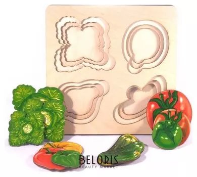 Развивающая доска "Больше-меньше: Овощи"