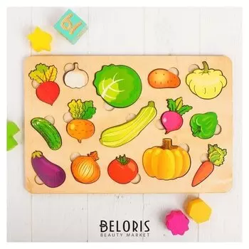 Развивающая доска Большие овощи