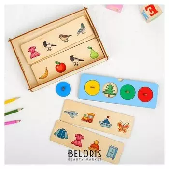 Развивающая игра Четвертый лишний, 8 плашек с рисунками