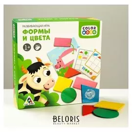 Развивающая игра с деревянными вложениями «Цвета и формы»