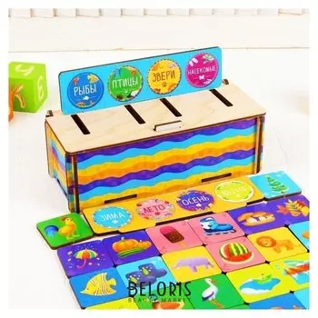 Развивающая игра Сортер: Окружающий мир 32 фишки