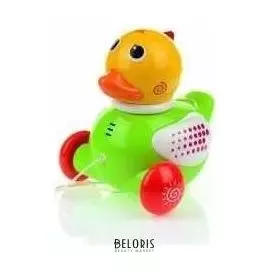 Развивающая игрушка на верёвочке "Музыкальная уточка"