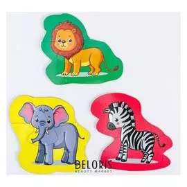 Развивающие пазлы "Жители африки"