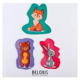 Развивающие пазлы "Жители леса"