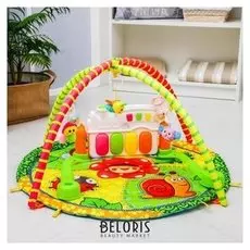 Развивающий коврик «Божья коровка», с пианино