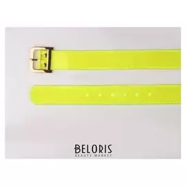 Ремень женский, гладкий, ширина - 5 см, пряжка золото, цвет салатовый