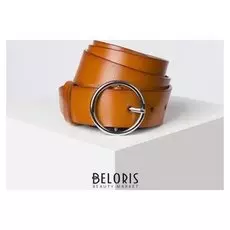 Ремень женский ширина - 3,5 см, пряжка металл, цвет коричневый