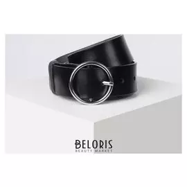 Ремень женский ширина - 3,5 см, пряжка металл, цвет чёрный