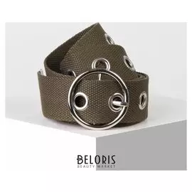 Ремень женский, ширина 4 см, пряжка металл, цвет зелёный