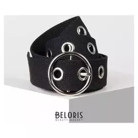 Ремень женский, ширина 4 см, пряжка металл, цвет чёрный