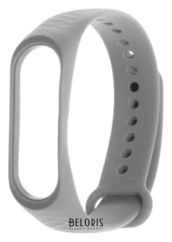 Ремешок для фитнес-браслета Mi Band 3/4 Luazon, ребристый, серый