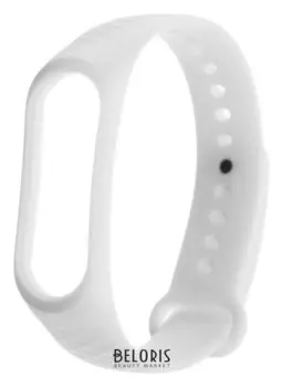 Ремешок для фитнес-браслета Mi Band 3/4 Luazon, ребристый, белый