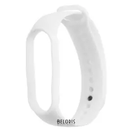 Ремешок силиконовый Krutoff, для Xiaomi Mi Band 5, белый