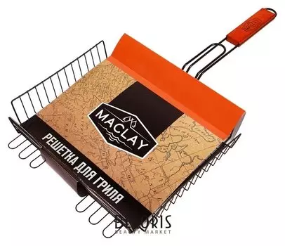 Решетка гриль для мяса 28 х 31 х 6 см, Premium, глубокая антипригарная