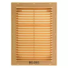 Решетка накладная "Эковент" 1825 Р, 253x183 мм, цвет бежевый