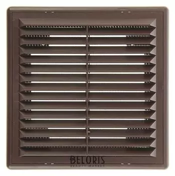 Решетка вентиляционная ERA 1515 Р, 150x150 мм, коричневая