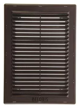 Решетка вентиляционная ERA 1825 Р, 253x183 мм, коричневая