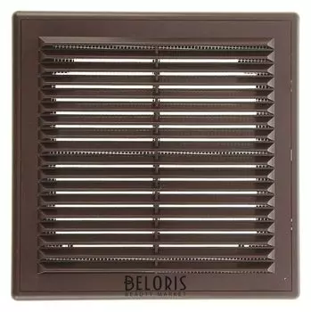 Решетка вентиляционная "Эковент" 2121 Р, 208x208 мм, цвет коричневый
