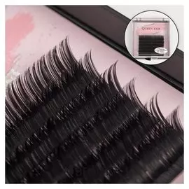 Ресницы для наращивания, 11 мм, толщина 0,1 мм, изгиб С