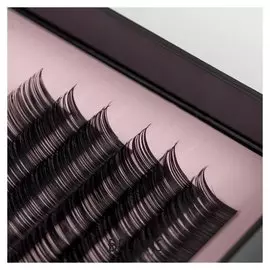 Ресницы для наращивания, 9 мм, толщина 0,12 мм, изгиб D