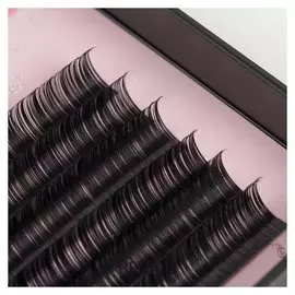 Ресницы для наращивания, 9 мм, толщина 0,1 мм, изгиб D