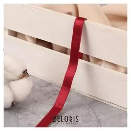 Резинка для бретелей, блестящая, 10 мм, 10 ± 0,5 м, цвет бордовый