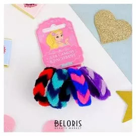 Резинка для волос "Махрушка" 5 см (Набор 4 шт) стрелки