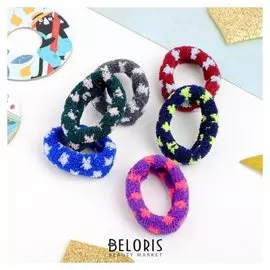 Резинка для волос "Махрушка" звёздочки