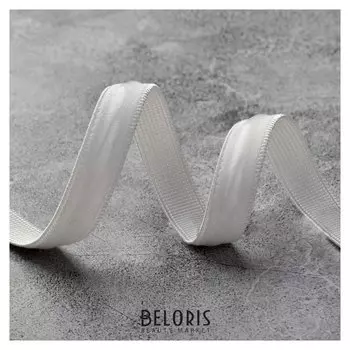 Резинка с силиконом, 10 мм, 10 ± 1 м, цвет белый