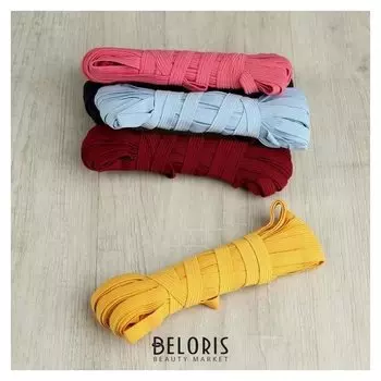 Резинки эластичные, 10 мм, 10 ± 1 м, 5 шт