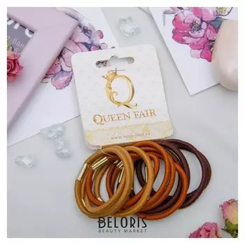 Резинки для волос "Мокко" (Набор 12 шт.), 4 см