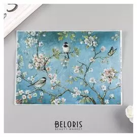 Рисовая декупажная карта "Птички на ветках" А4 25 г/м3