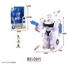 Робот игрушечный Доблестный со светом и звуком