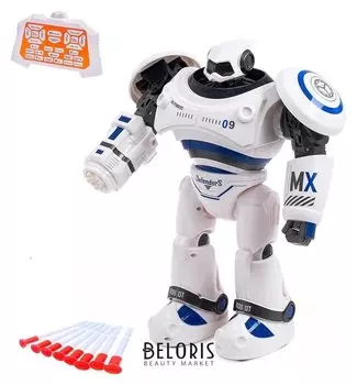 Робот интерактивный радиоуправляемый Crazon с аккумулятором, цвет синий