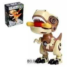 Робот Минизаврик реагирует на прикосновение, с косточкой, световые и звуковые эффекты