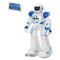 Робот радиоуправляемый «Смарт бот», ходит, световые и звуковые эффекты, русская озвучка, цвет синий