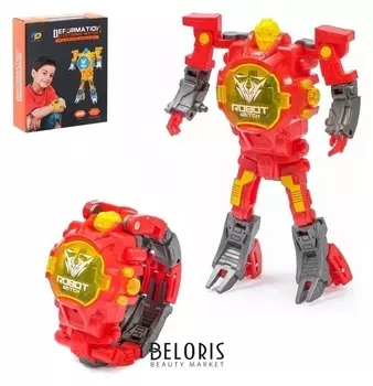 Робот-трансформер Часы работает от батареек