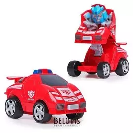 Робот-трансформер инерционный Авторобот трансформируется при столкновении