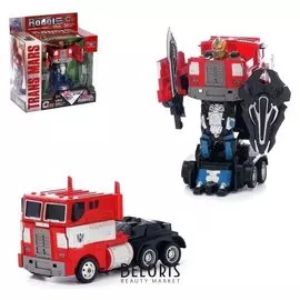 Робот-трансформер инерционный Оптимус с металлическими элементами